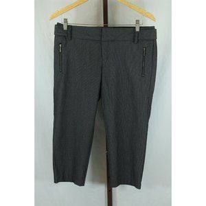 Rampage Juniors Ladies Gray Straight Leg Cropped Capri Pants Size M/7